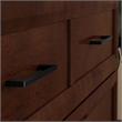Santa Fe Full Wood Murphy Bed Chest with Mattress & Built-in Charger in Walnut