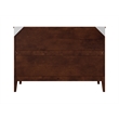 Santa Fe Full Wood Murphy Bed Chest with Mattress & Built-in Charger in Walnut
