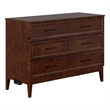 Santa Fe Full Wood Murphy Bed Chest with Mattress & Built-in Charger in Walnut