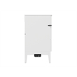 Santa Fe Queen Wood Murphy Bed Chest with Mattress & Built-in Charger in White