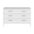 Santa Fe Queen Wood Murphy Bed Chest with Mattress & Built-in Charger in White