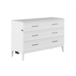 Santa Fe Queen Wood Murphy Bed Chest with Mattress & Built-in Charger in White