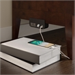 Santa Fe Queen Wood Murphy Bed Chest with Mattress & Built-in Charger in Walnut