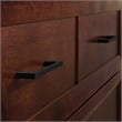 Santa Fe Queen Wood Murphy Bed Chest with Mattress & Built-in Charger in Walnut