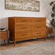 Santa Fe Queen Murphy Bed Chest with Mattress & Built-in Charger in Light Toffee