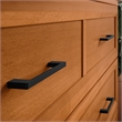 Santa Fe Queen Murphy Bed Chest with Mattress & Built-in Charger in Light Toffee