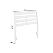 Savannah Twin Wood Headboard in White