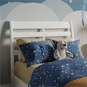 Savannah Twin Wood Headboard in White