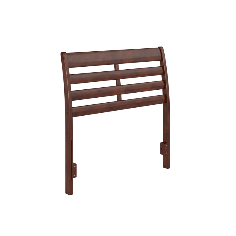 Savannah Twin Wood Headboard in Walnut