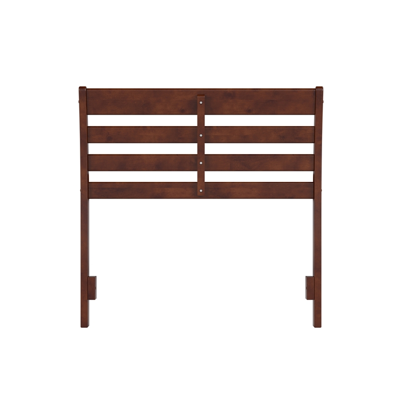Savannah Twin Wood Headboard in Walnut