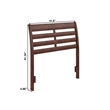 Savannah Twin Wood Headboard in Walnut