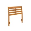 Savannah Twin Wood Headboard in Light Toffee