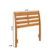 Savannah Twin Wood Headboard in Light Toffee