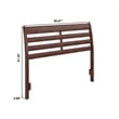 Savannah Full Wood Headboard in Walnut