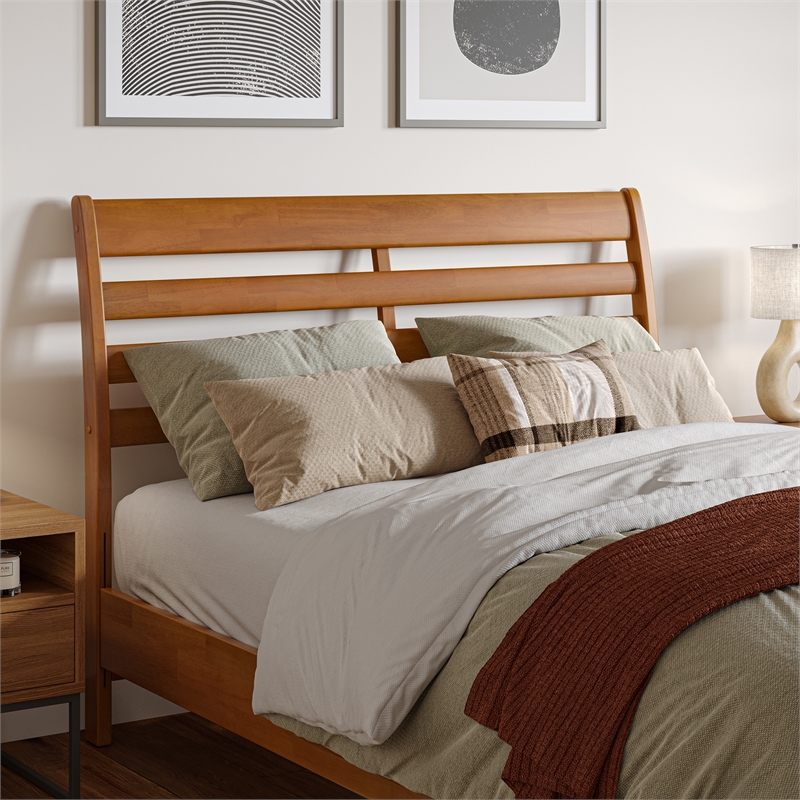 Savannah Full Wood Headboard in Light Toffee