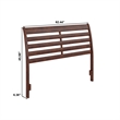 Savannah Queen Wood Headboard in Walnut