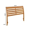 Savannah Queen Wood Headboard in Light Toffee
