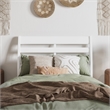 Savannah Twin XL Wood Low Profile Platform Bed in White