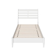 Savannah Twin XL Wood Low Profile Platform Bed in White