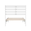 Savannah Twin XL Wood Low Profile Platform Bed in White