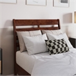 Savannah Twin XL Wood Low Profile Platform Bed in Walnut