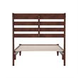 Savannah Twin XL Wood Low Profile Platform Bed in Walnut