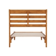 Savannah Twin XL Wood Low Profile Platform Bed in Light Toffee