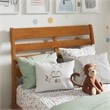 Savannah Twin Wood Low Profile Platform Bed in Light Toffee