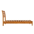 Savannah Twin Wood Low Profile Platform Bed in Light Toffee