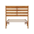 Savannah Twin Wood Low Profile Platform Bed in Light Toffee