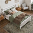 Savannah Full Wood Low Profile Platform Bed in White