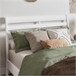 Savannah Full Wood Low Profile Platform Bed in White