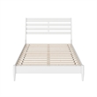 Savannah Full Wood Low Profile Platform Bed in White