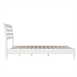 Savannah Full Wood Low Profile Platform Bed in White