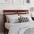 Savannah Full Wood Low Profile Platform Bed in Walnut