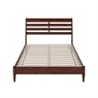 Savannah Full Wood Low Profile Platform Bed in Walnut