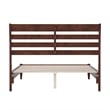 Savannah Full Wood Low Profile Platform Bed in Walnut