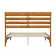 Savannah Full Wood Low Profile Platform Bed in Light Toffee