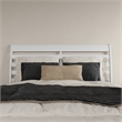 Savannah Queen Wood Low Profile Platform Bed in White
