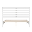 Savannah Queen Wood Low Profile Platform Bed in White
