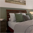 Savannah Queen Wood Low Profile Platform Bed in Walnut
