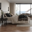 Savannah King Wood Low Profile Platform Bed in White