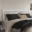 Savannah King Wood Low Profile Platform Bed in White