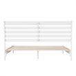 Savannah King Wood Low Profile Platform Bed in White