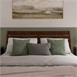Savannah King Wood Low Profile Platform Bed in Walnut