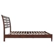Savannah King Wood Low Profile Platform Bed in Walnut