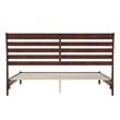 Savannah King Wood Low Profile Platform Bed in Walnut