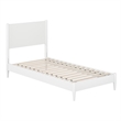 Pasadena Twin XL Solid Wood Low Profile Platform Bed in White