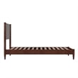 Pasadena Twin XL Solid Wood Low Profile Platform Bed in Walnut