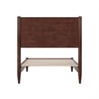 Pasadena Twin XL Solid Wood Low Profile Platform Bed in Walnut